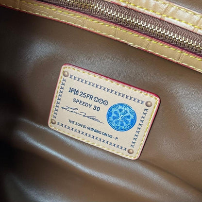 Modern Stylish Monogram Calfskin Top Handle Bag
