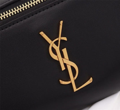 Arco Black Leather Top Handle Bag