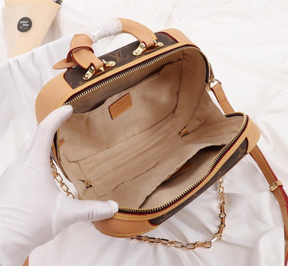 Elegant Monogram Leather Crossbody Bag – Special Edition