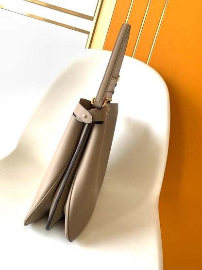 Leather Top Handle Bag