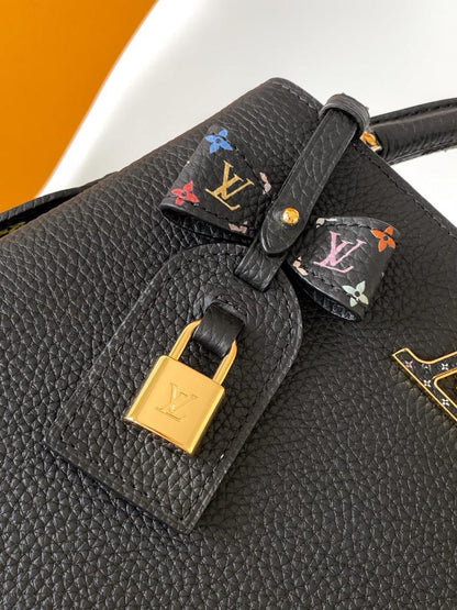 Leather Top Handle Bag