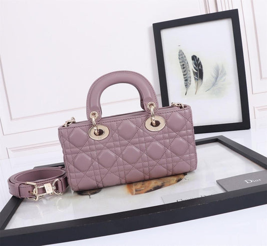 Modern Pink Lambskin Crossbody Bag – Limited Edition
