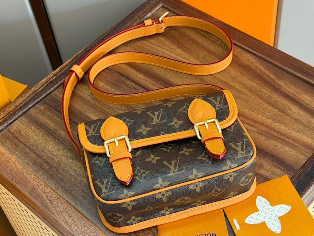 Modern Premium Monogram Leather Crossbody Bag