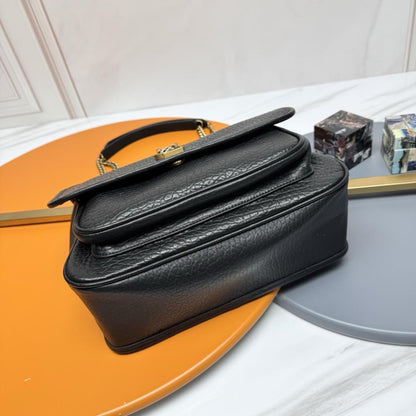 Leather Top Handle Bag