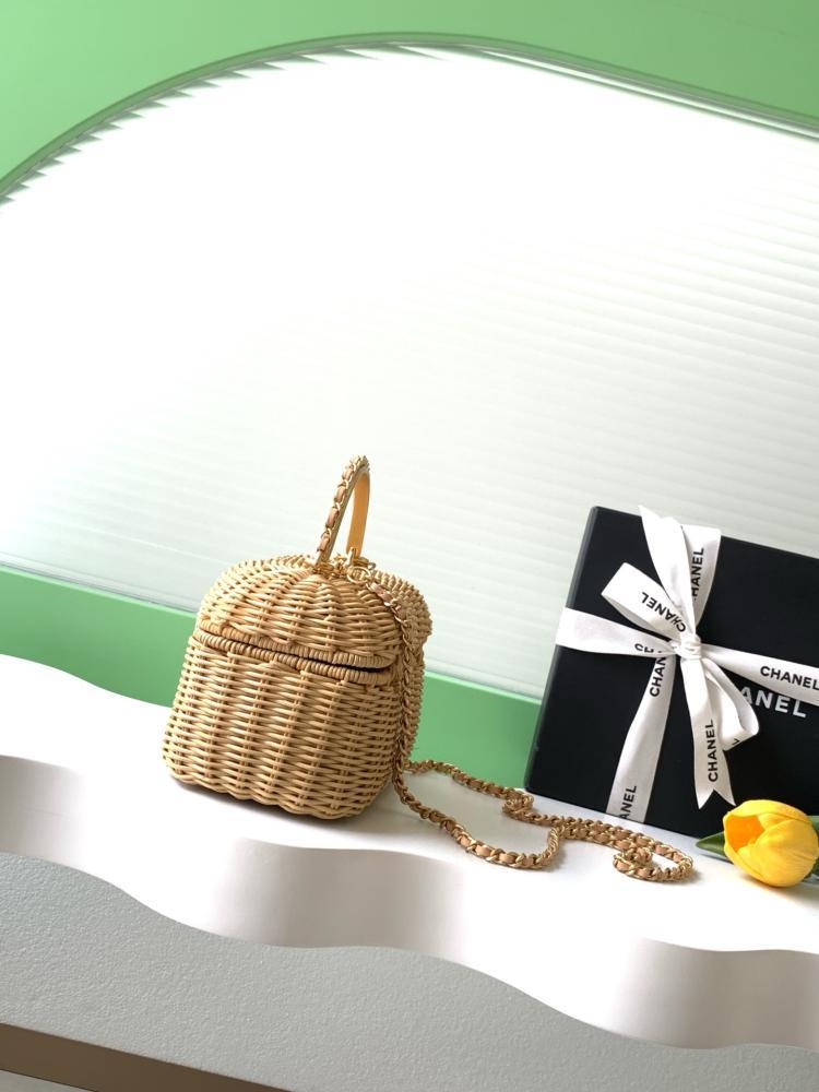 Woven Top Handle Bag