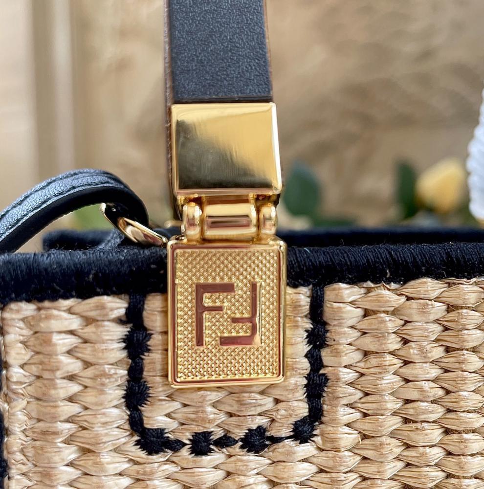 Embroidered Top Handle Bag