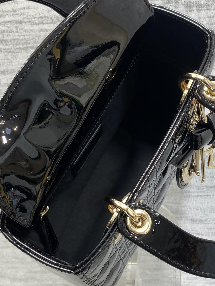 Lady My ABC Bag in Black Cannage Patent
