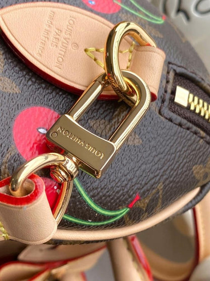 Speedy Bandouliere Monogram Leather Shoulder Bag