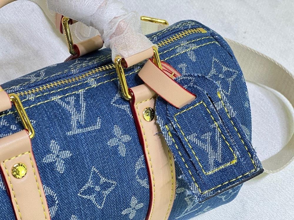 Italian-Inspired Stylish Denim Top Handle Bag