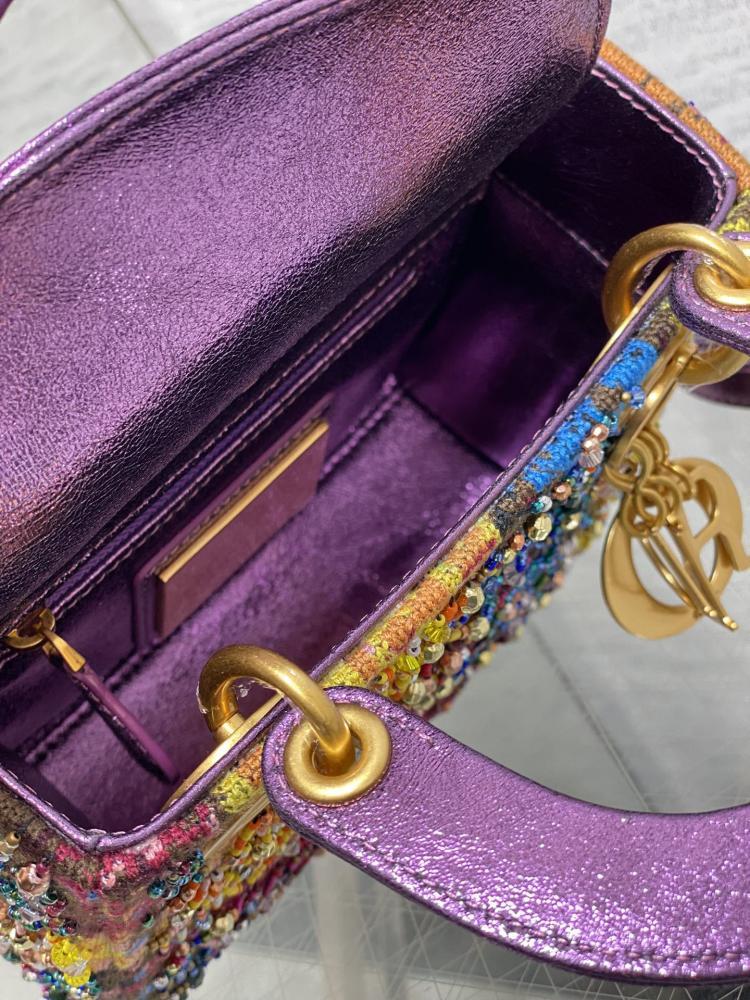 Embroidered Top Handle Bag