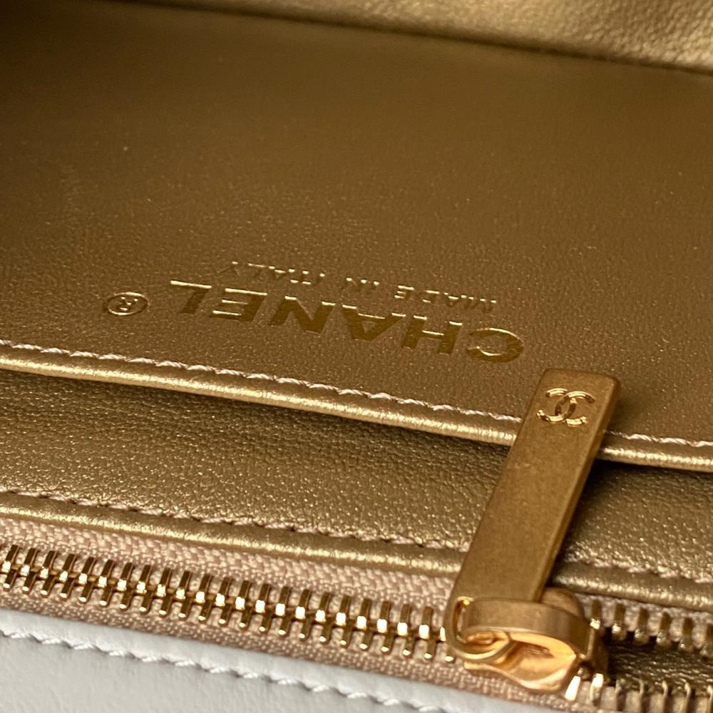 Gold Top Handle Bag