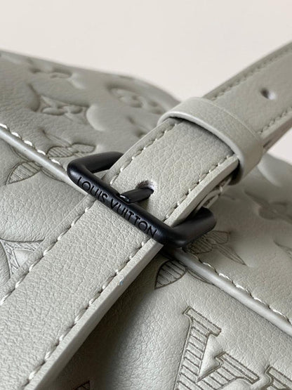 Modern Luxury Monogram Leather Shoulder Bag