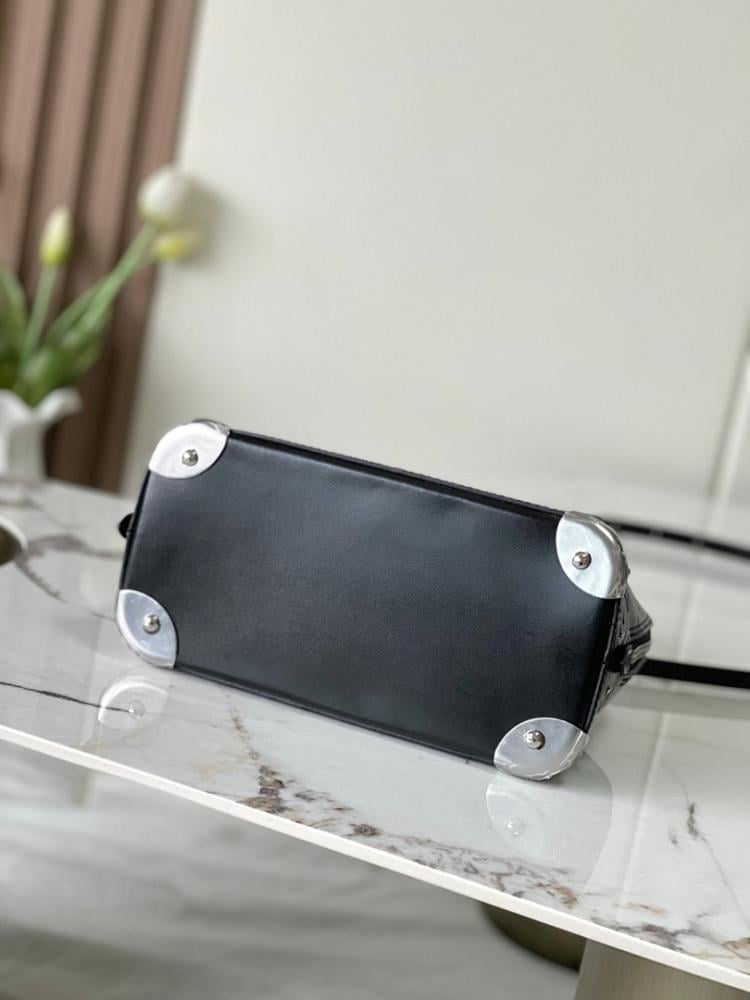 Alma Monogram Leather Crossbody Bag