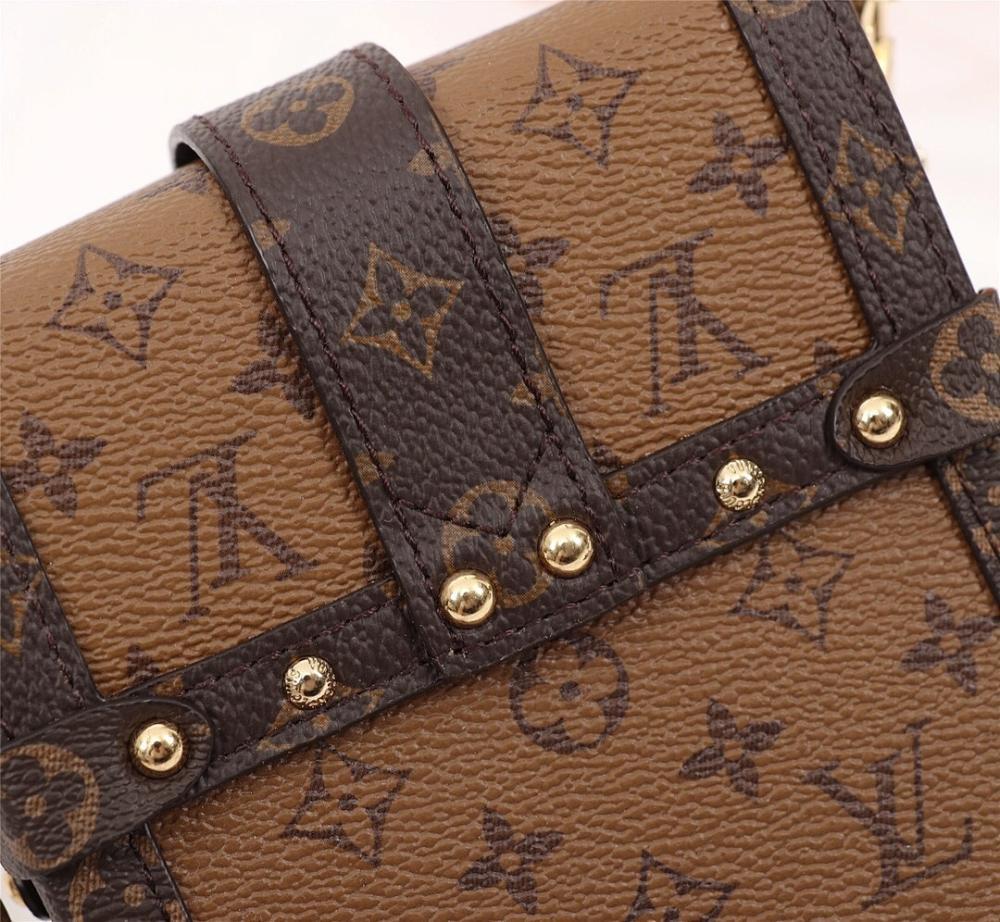 Classic Refined Monogram Calfskin Shoulder Bag