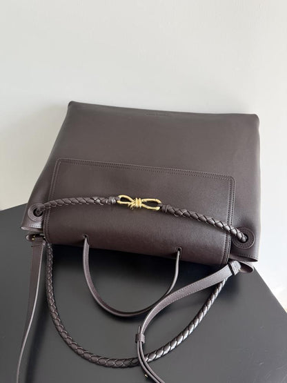 Leather Top Handle Bag