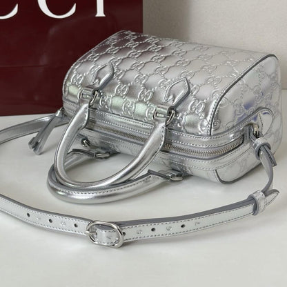 Leather Top Handle Bag