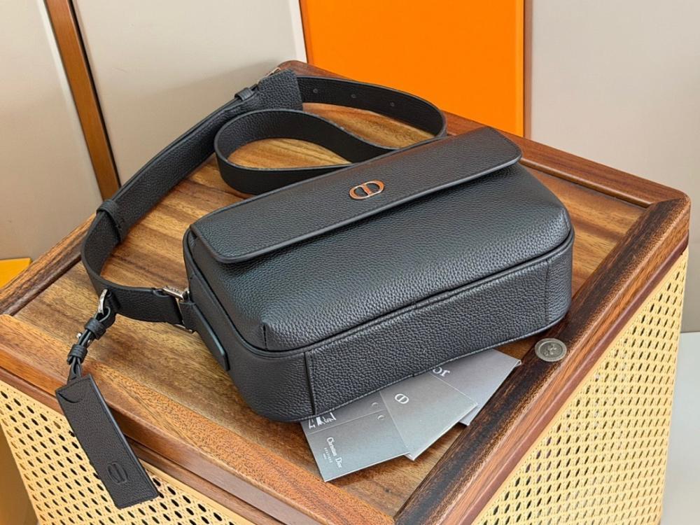 Luxury Refined Black Leather Top Handle Bag