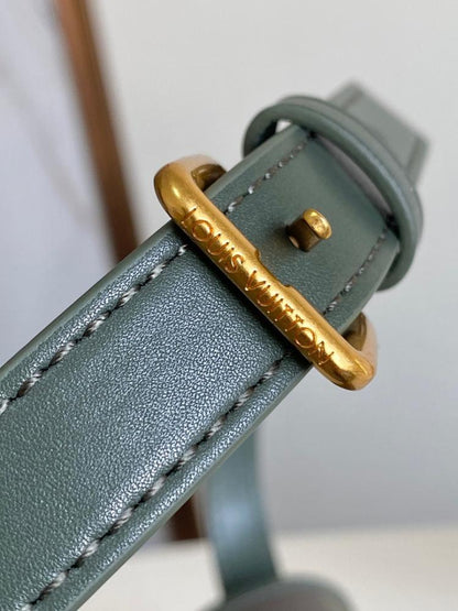 Luxury Elegant Monogram Leather Shoulder Bag