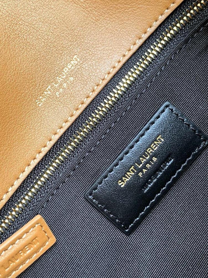 Modern Luxury Gold Leather Top Handle Bag