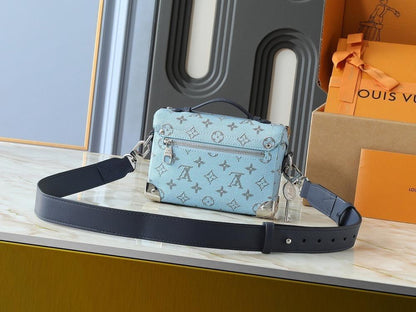 Modern Elegant Studded Calfskin Travel Bag