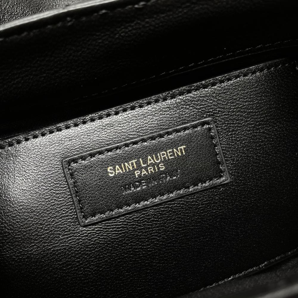 Embroidered Leather Top Handle Bag