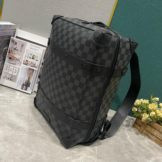 Italian-Inspired Luxury Gold Quilted Leather Travel Bag
