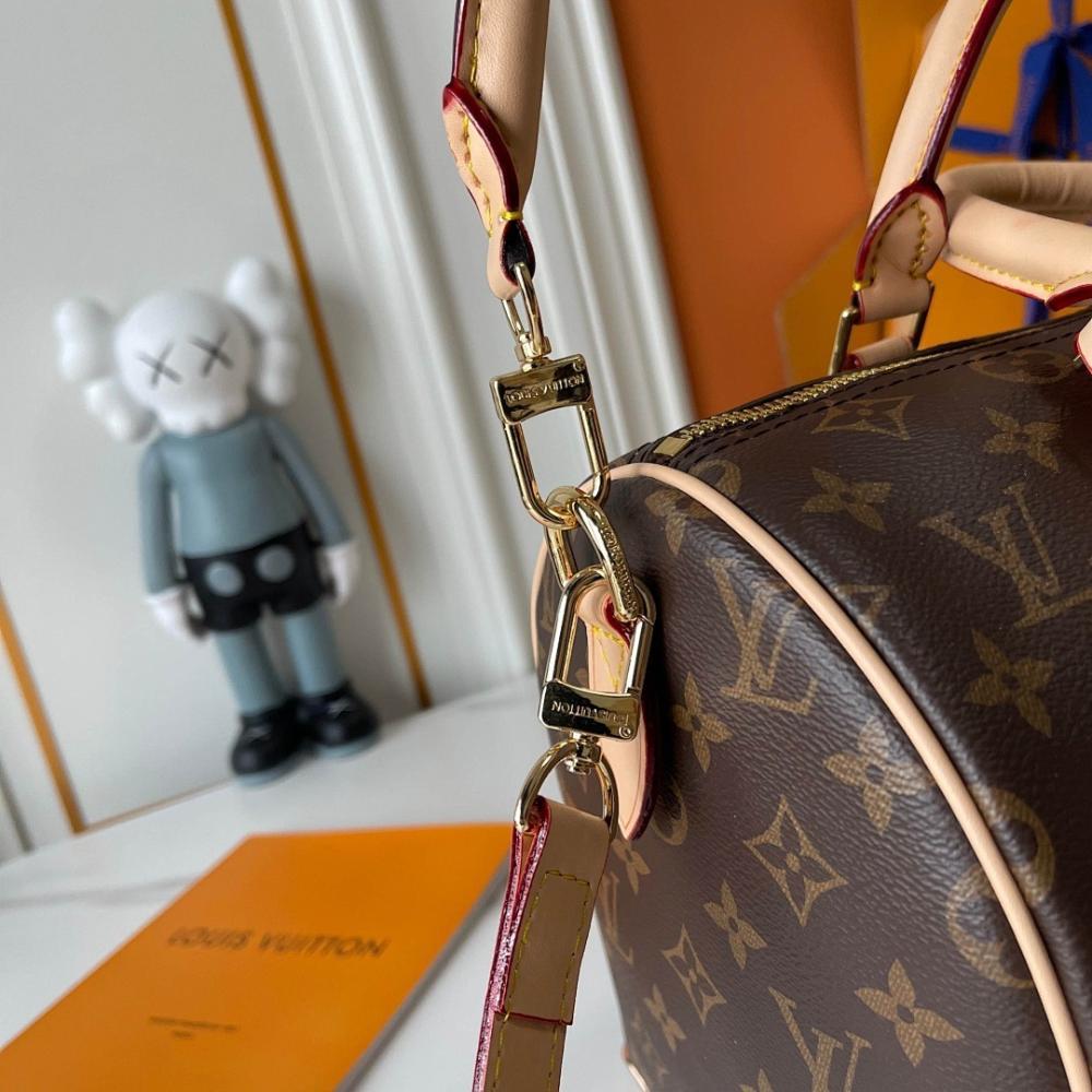 Speedy Monogram Leather Shoulder Bag