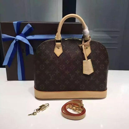 Classic Leather Top Handle Bag