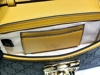 Classic Refined Black Monogram Leather Shoulder Bag