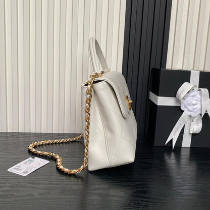 Calfskin Top Handle Bag