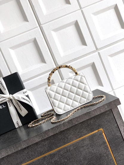 Leather Top Handle Bag