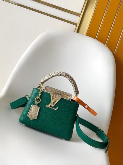 Calfskin Top Handle Bag