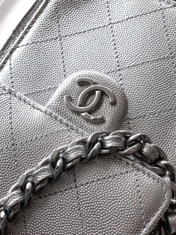 Gold Leather Bucket Bag