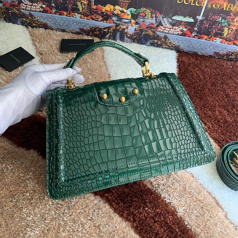 Italian-Inspired Elegant Studded Calfskin Shoulder Bag