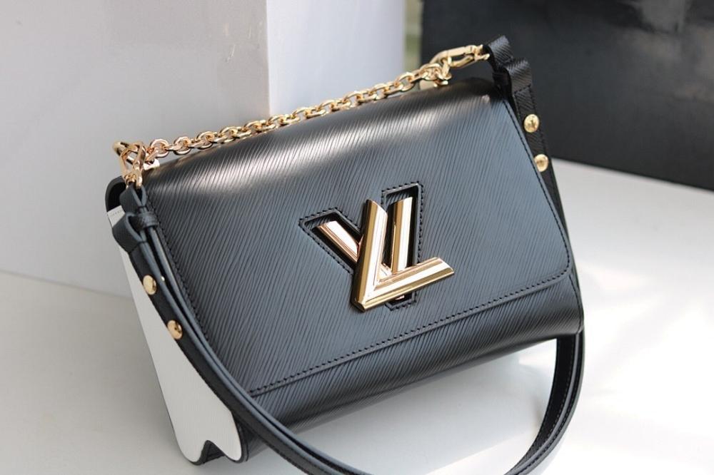 Twist Leather Crossbody Bag