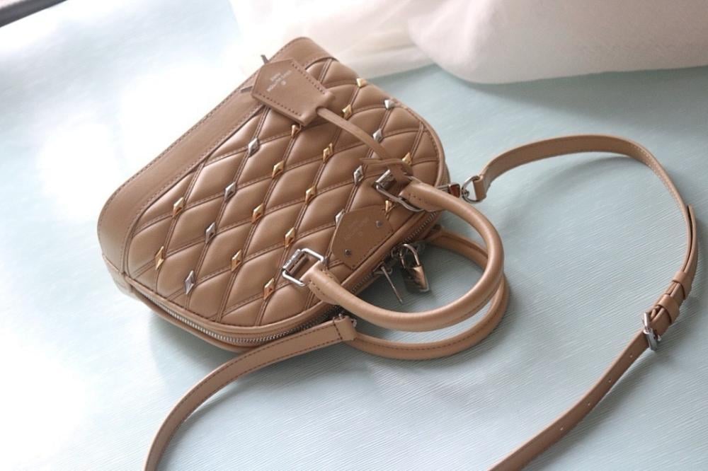 Classic Modern Studded Lambskin Shoulder Bag