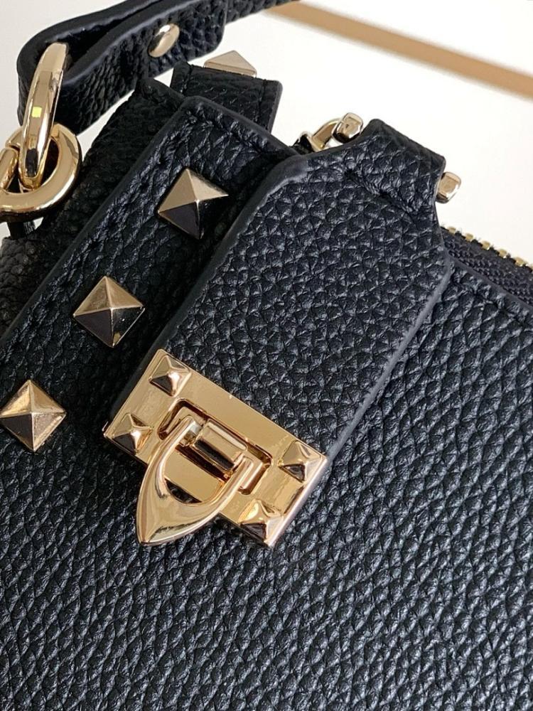 Modern Italian-Inspired Studded Leather Crossbody Bag