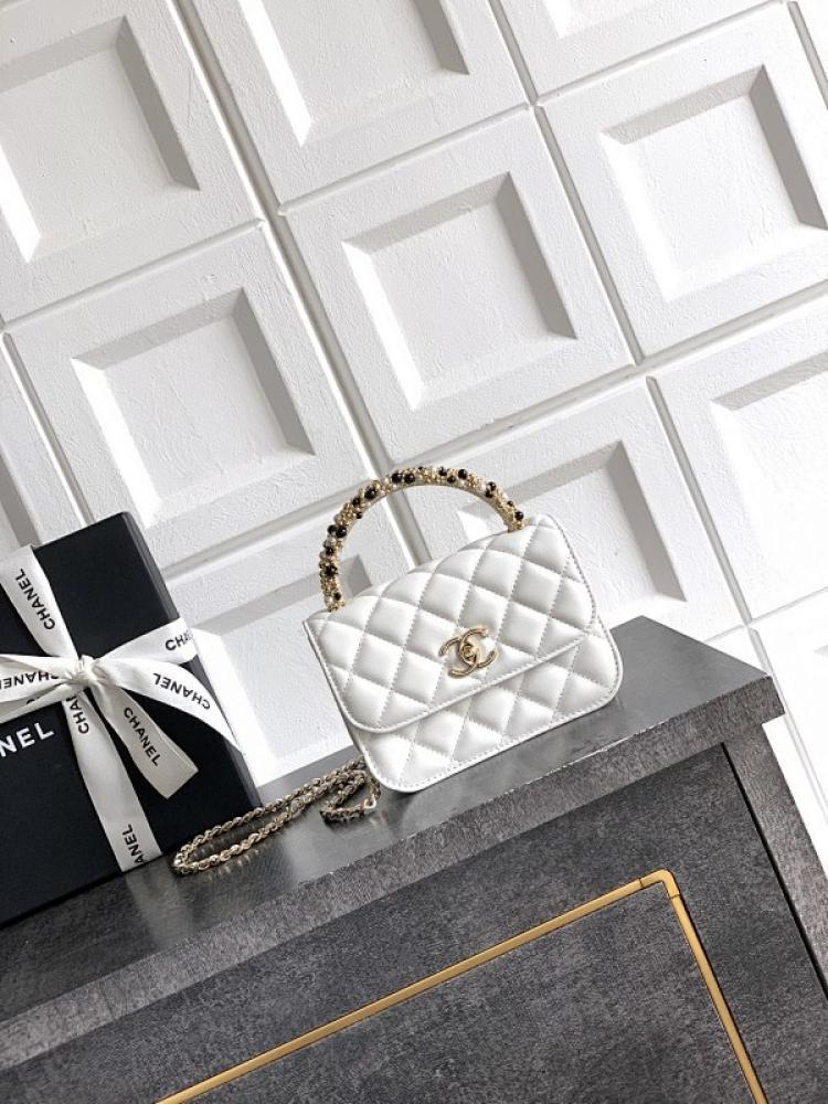 Leather Top Handle Bag