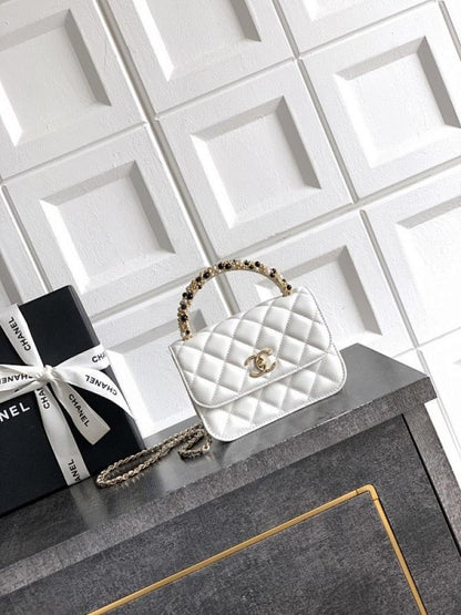 Leather Top Handle Bag