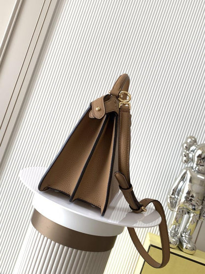 Calfskin Top Handle Bag