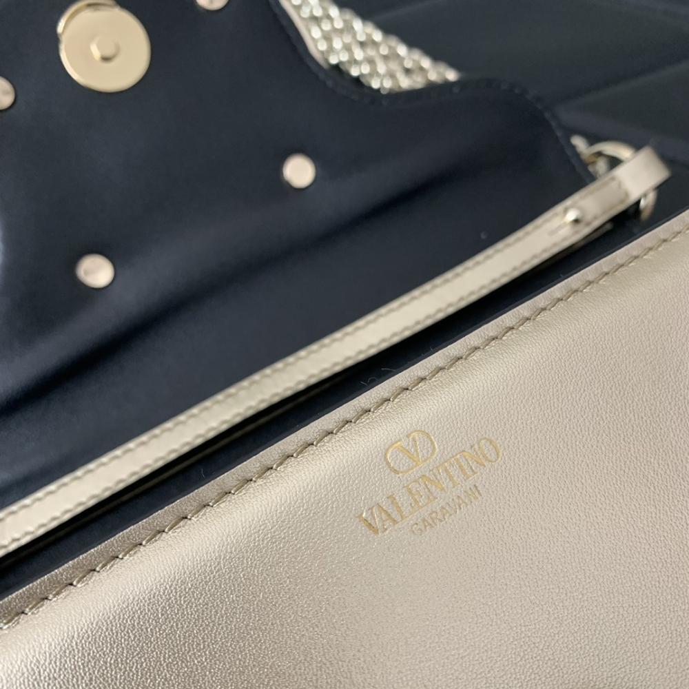 Crystal-Embellished Calfskin Wallet