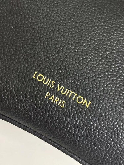 Luxury Refined Monogram Leather Bucket Bag