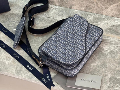 Modern Blue Printed Shoulder Bag – Limited Edition