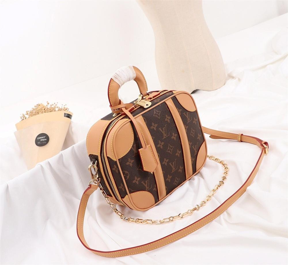 Elegant Monogram Leather Crossbody Bag – Special Edition