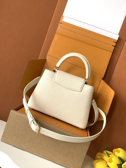 Leather Top Handle Bag