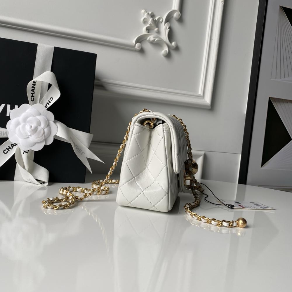 Gold Top Handle Bag