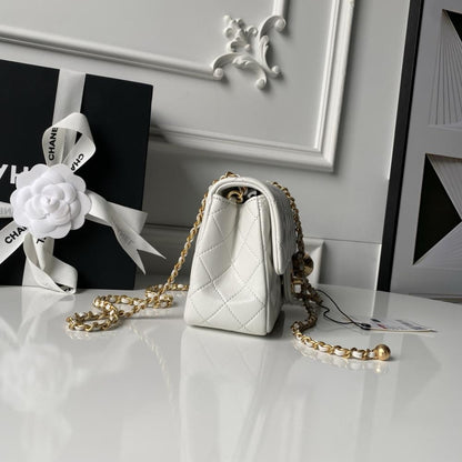 Gold Top Handle Bag