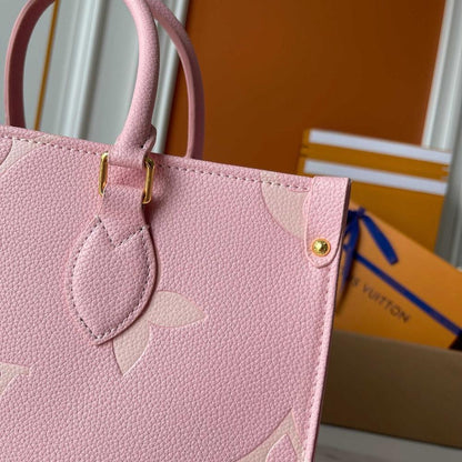 Luxury Elegant Monogram Leather Shoulder Bag