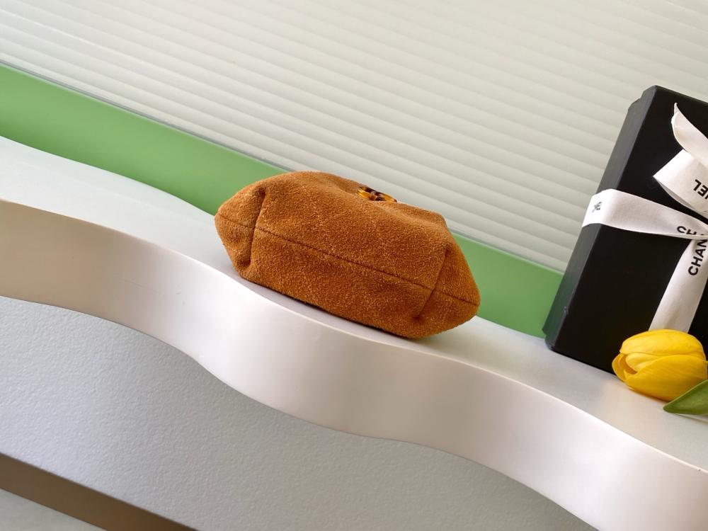 Suede Top Handle Bag