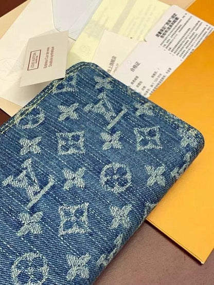 Classic Luxury Denim Wallet